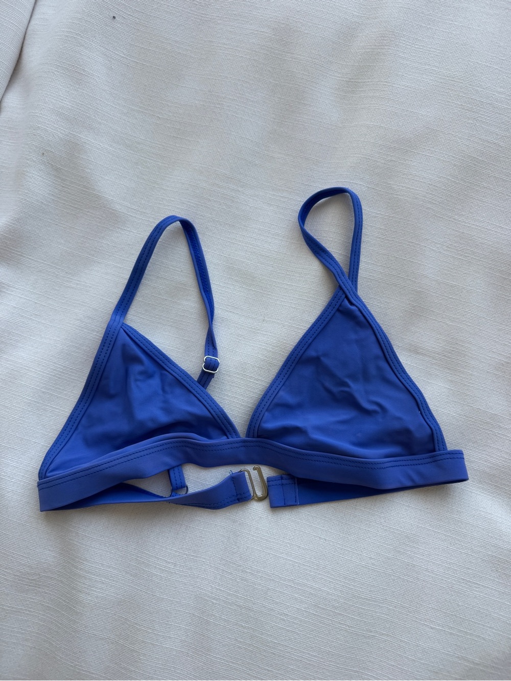NEW Blue Triangle Bikini Top size Small